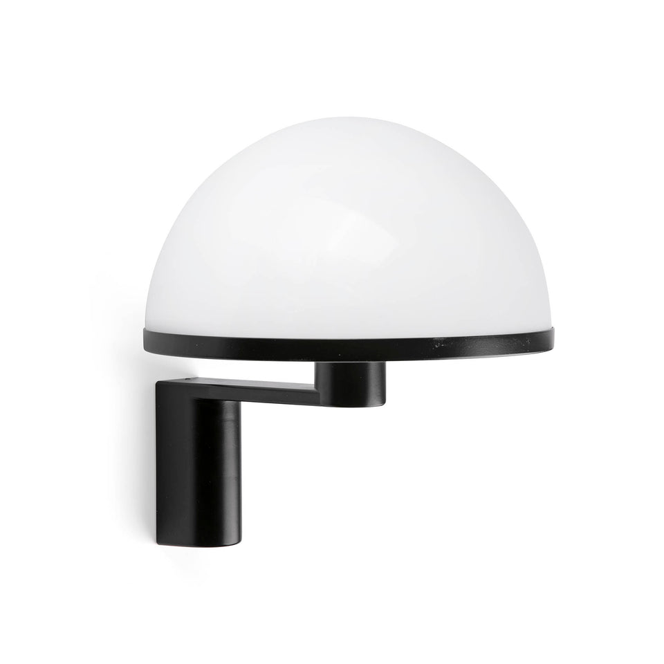 Modelo 3D interactivo y realidad aumentada de Aplique de Pared DOME Negro Satinado con Pantalla Blanca FARO