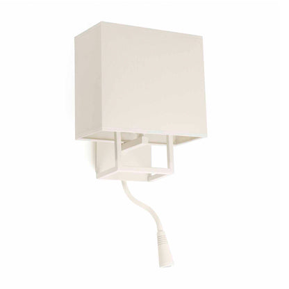 Aplique de Pared con Lector VESPER Blanco Mate y Beige FARO - vista principal | FARO · Ref. 29982