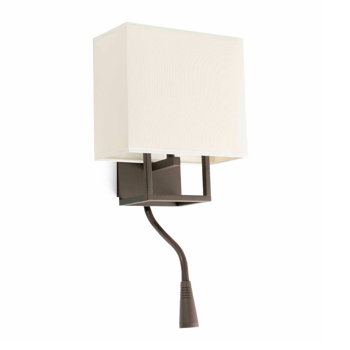 Aplique de pared VESPER con lector LED FARO - Marrón y beige | FARO · Ref. 29983