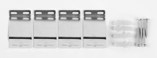 Accesorios para panel fabricado en metal color blanco, ideal para iluminar tu hogar