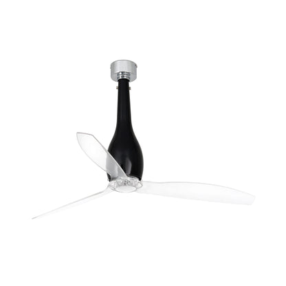 Ventilador de Techo Eterfan M 128 cm FARO - Negro brillo/Transparente, Sin luz | FARO · Ref. 32002
