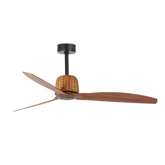 Ventilador de Techo Weaver M 128 cm Negro Mate y Nogal FARO - vista principal | FARO · Ref. 33435