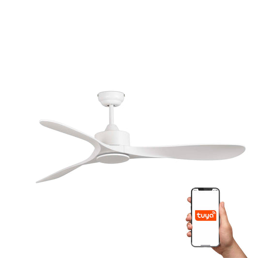 Luzon Ventilador de Techo Inteligente Blanco Faro 33750DCWT · Ref. 33750DCWT