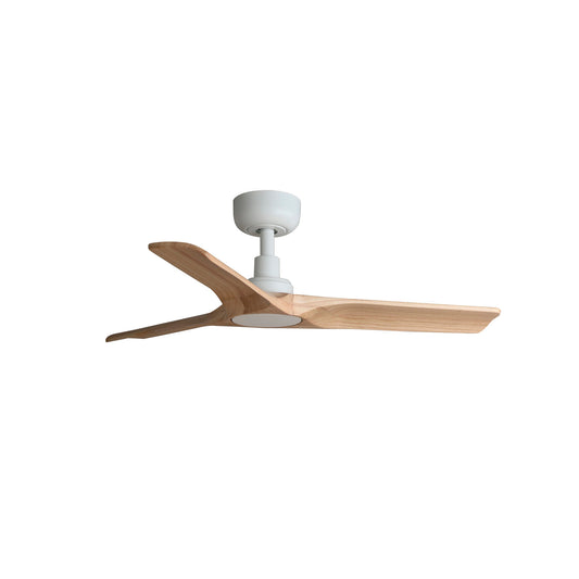 Ventilador de Techo Heywood S 90 cm FARO - Blanco/Pino, Sin luz, Mando + Tuya (app y voz) | FARO · Ref. 33805WT