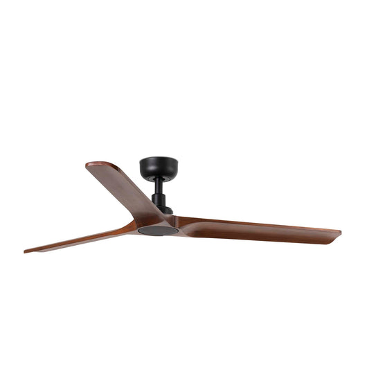 Ventilador de Techo Heywood L 132 cm FARO - Negro/Nogal, Sin luz, Mando + Tuya (app y voz) | FARO · Ref. 33809WT