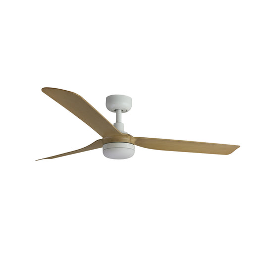 Ventilador de Techo Punt M 132 cm FARO - Blanco/Arce, LED 18W CCT, Mando + Tuya (app y voz) | FARO · Ref. 33816WT1S