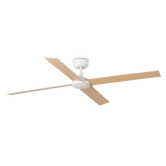 RUDDER L Ventilador de Techo Blanco y Fresno FARO 34355 · Ref. 34355
