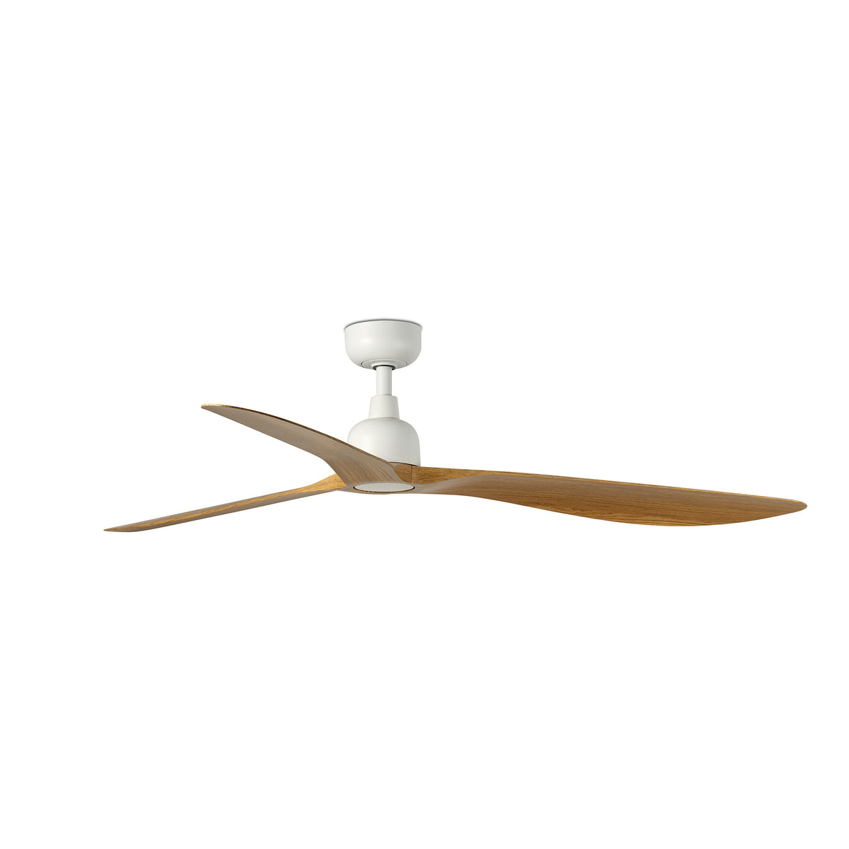 Ventilador de Techo Outwood L 150 cm FARO - Blanco/Roble, Sin luz, Mando + Tuya (app y voz) | FARO · Ref. 34361WT