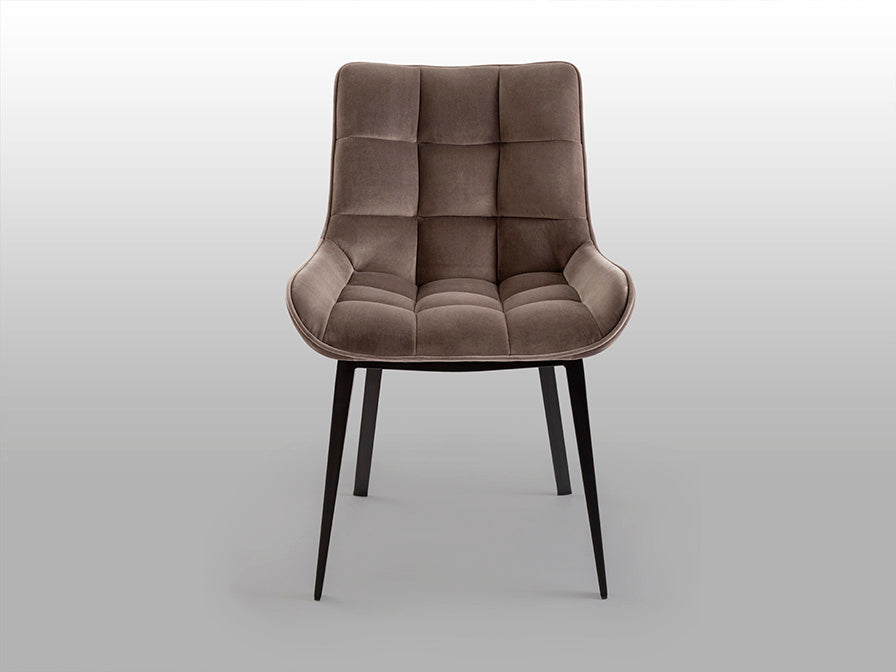 Silla Tapizada Negro/Piedra Devany Schuller