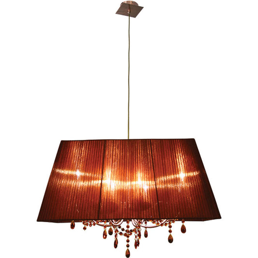 Lámpara de Techo OLÍMPIA 75 cm 6xE14 40W Marrón Cobre Lumit - vista principal | Interlusa