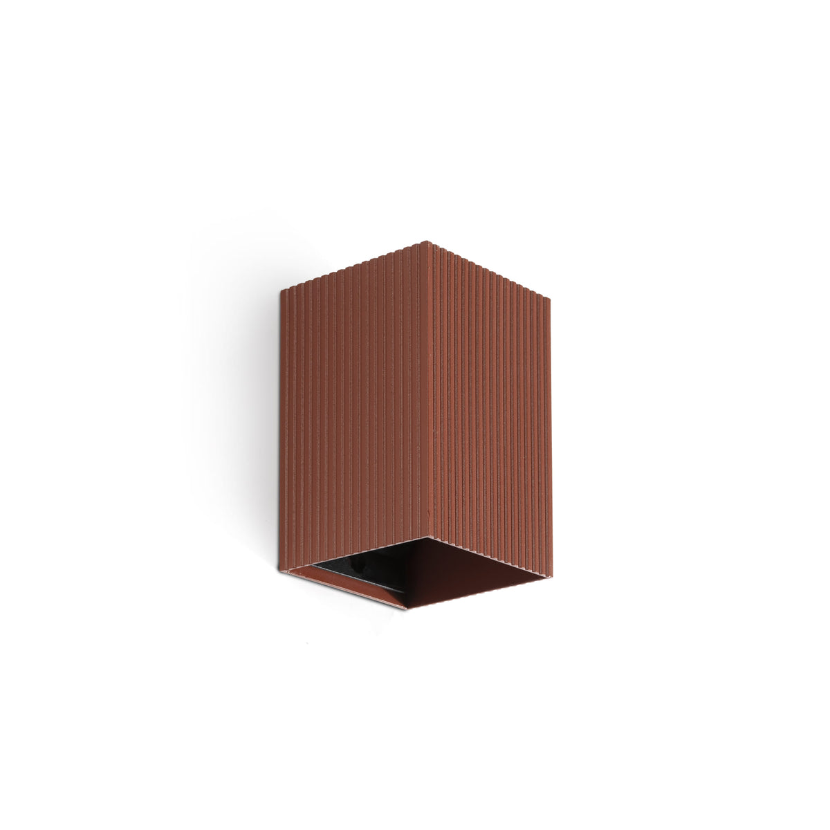 Aplique de Pared LUNE Cuadrado Estriado 8 W FARO - Terracota | FARO · Ref. 40537