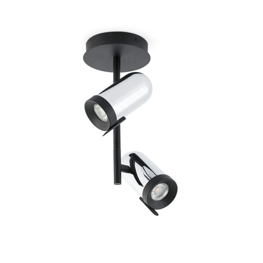 Plafón de Dos Luces ORLEANS 2L 31 cm GU10 LED 8W Cromo FARO - vista principal | FARO