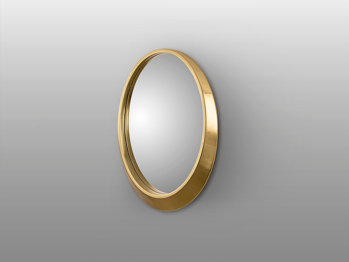 Espejo Ovalado Alan 87 cm Pan de Oro Schuller en ambiente decorado | Schuller