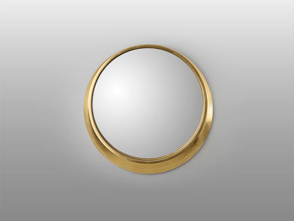 Espejo Redondo de Pared Alan 87 cm Acabado Pan de Oro Schuller en ambiente decorado | Schuller