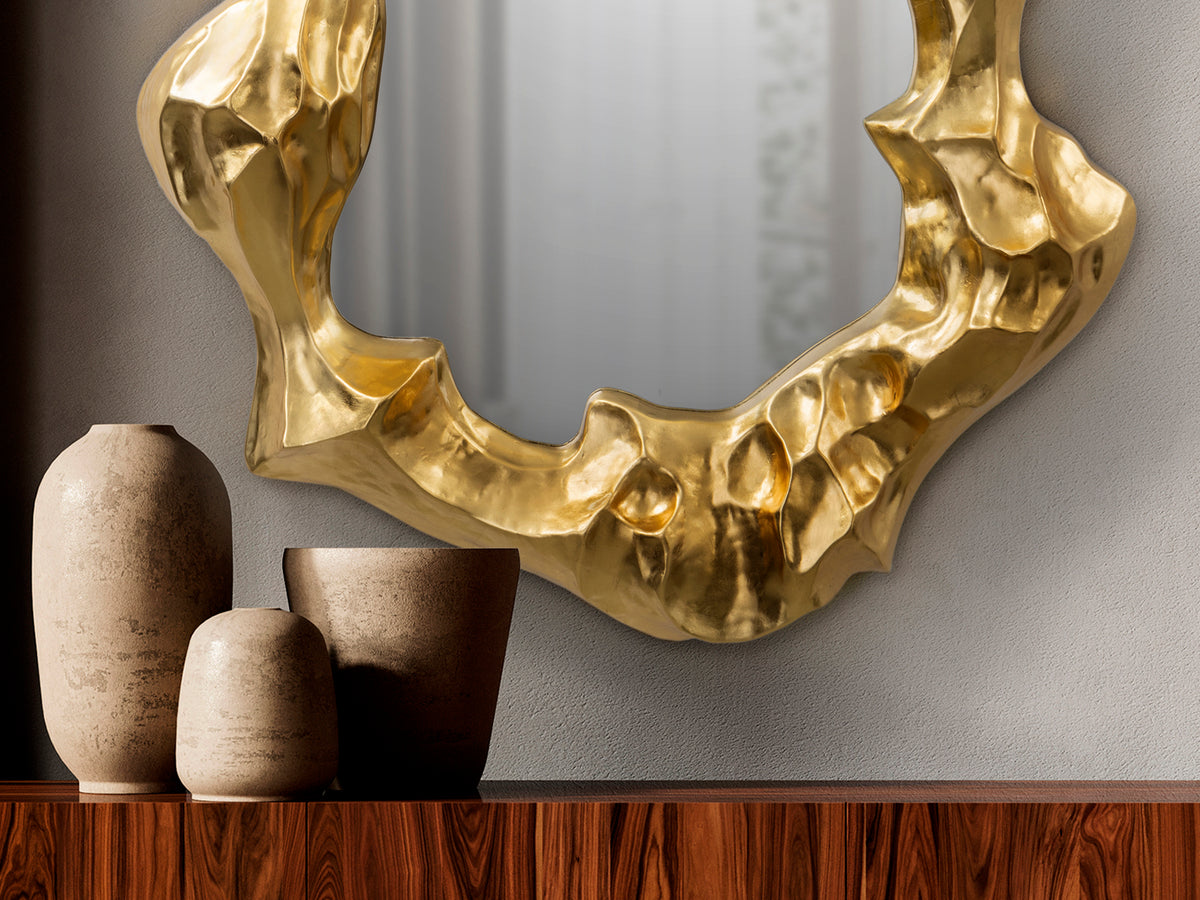 Espejo de Pared Tatum 151x95 cm Pan de Oro Schuller en ambiente decorado | Schuller