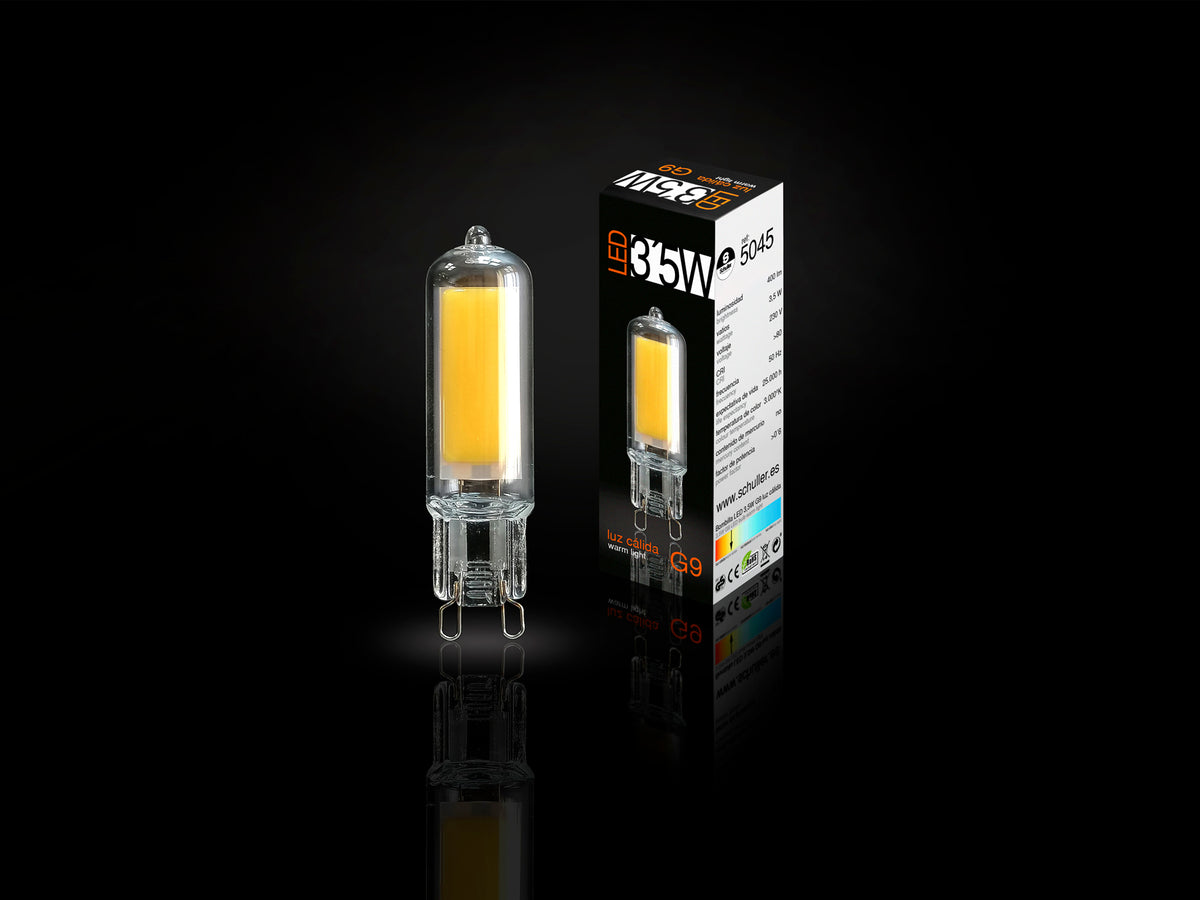 Bombilla LED G9 COB 4W Luz Cálida 3000K Schuller en ambiente decorado | Schuller