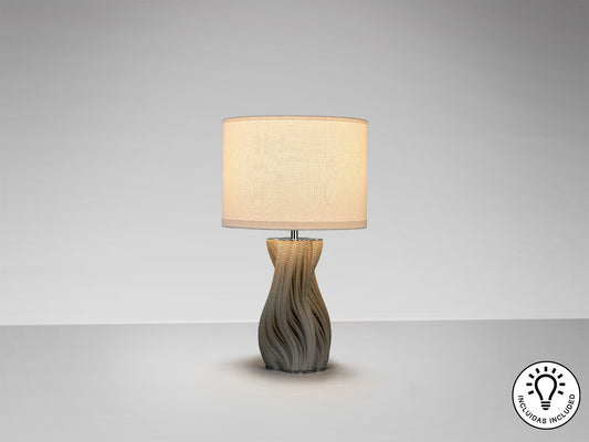 Lámpara de Sobremesa Merlin 67 cm Cerámica Gris Claro Schuller en ambiente decorado | Schuller