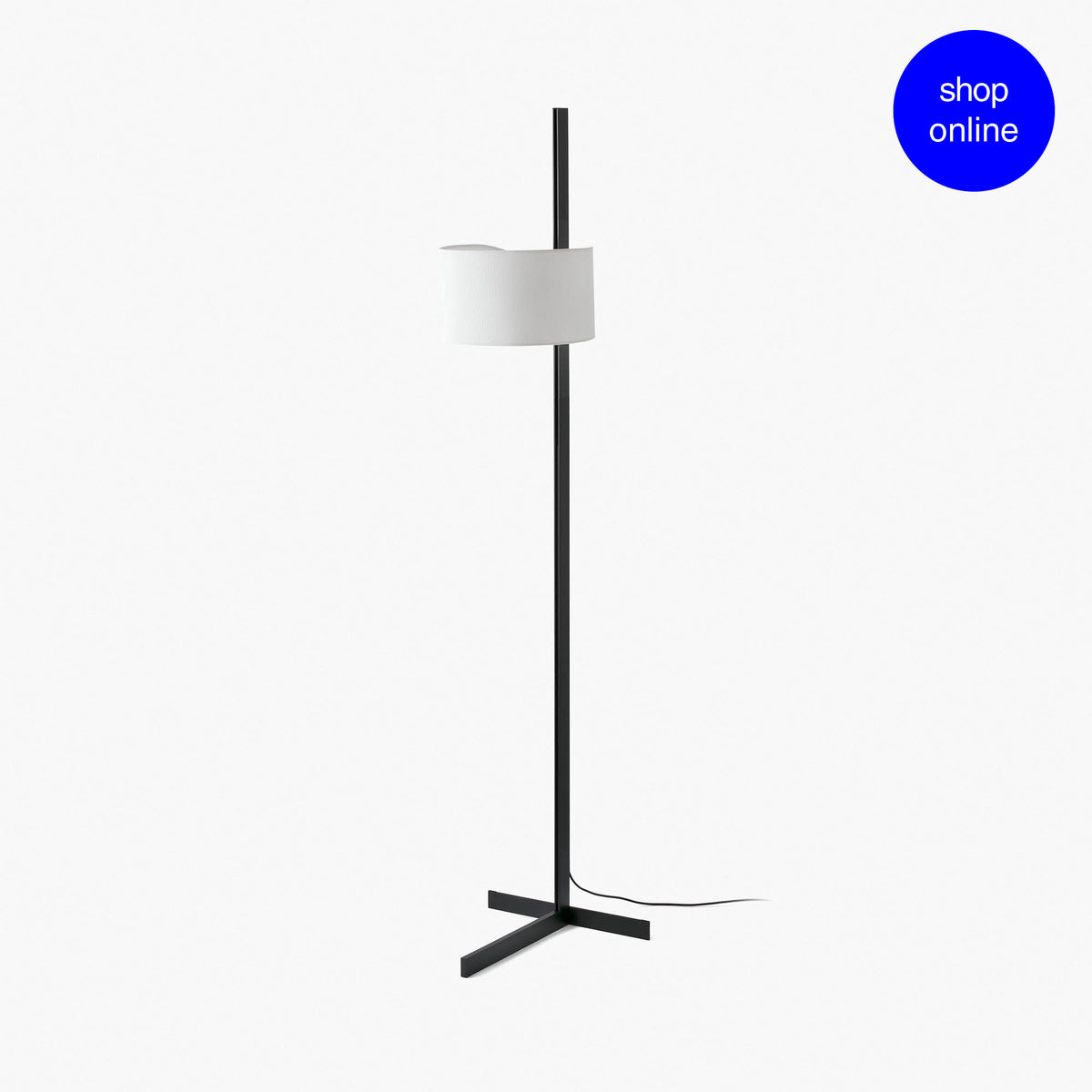 Lámpara de Pie STAND UP 175 cm Regulable en Altura Negro y Blanco FARO - vista principal | FARO · Ref. 57211-01