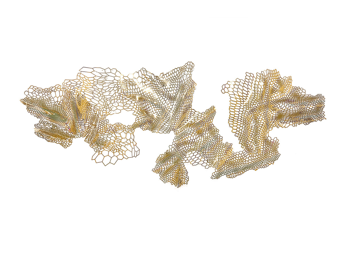 Escultura de Pared Drako 220x90 cm Acero Dorado Brillante Schuller - vista principal | Schuller