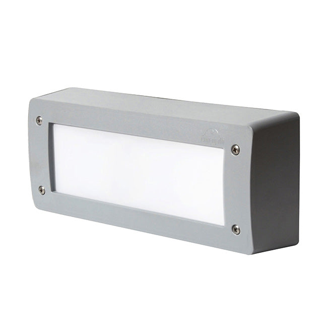 Aplique LETI 2xGX53 6W con pulsador CCT (3colores) IP66 L.30xAn.6,5xAl.12cm resina - Gris | Interlusa · Ref. 5S1.000.000.LYG2K