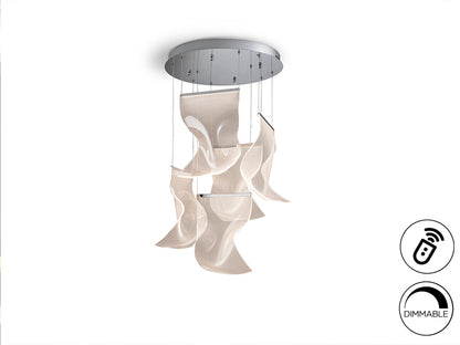 Lámpara Colgante LED Velos Schuller - Cromo, Regulable | Schuller · Ref. 609531ND, 609647ND