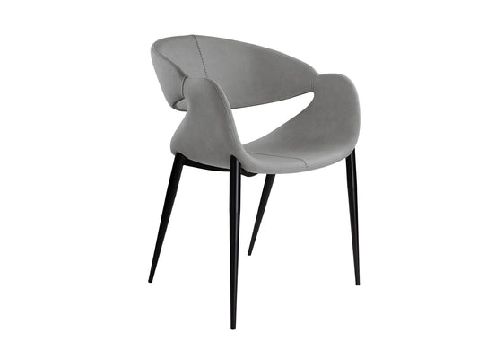Sillón Giro con Patas Negras Schuller - Gris claro / Negro | Schuller · Ref. 629140
