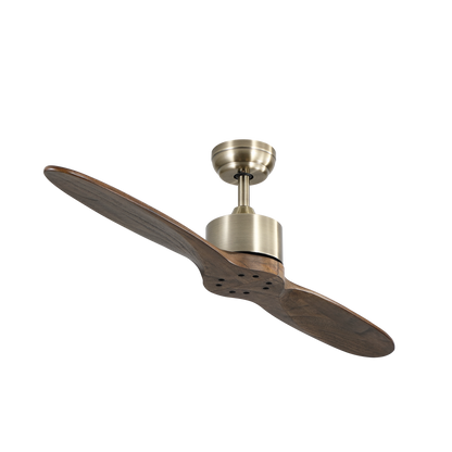 Ventilador de techo con función verano/invierno y temporizador, perfecto para interiores