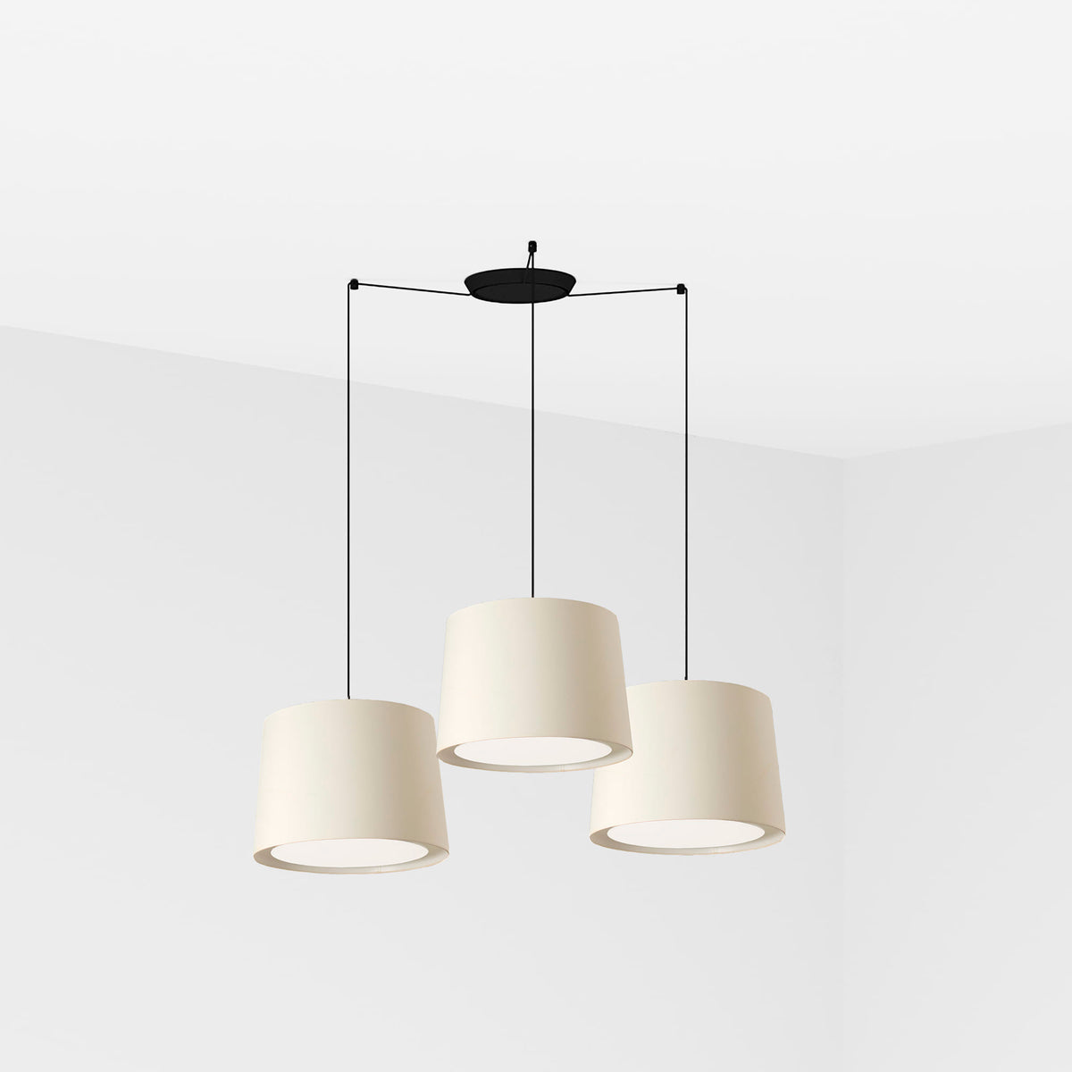Lámpara Colgante CONGA 3L 500 cm FARO - Blanco | FARO · Ref. 64314-54-3L