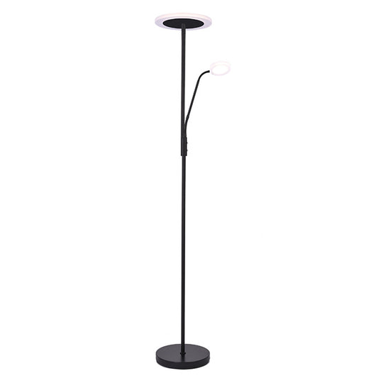 Lámpara de Pie con Brazo de Lectura BAYANI 179 cm LED Negro Lumit - vista principal | Interlusa