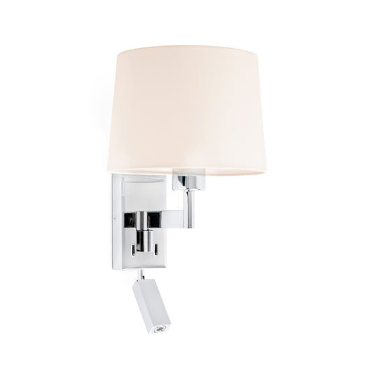 Aplique con Lector ARTIS Cromo y Pantalla Beige FARO - vista principal | FARO · Ref. 68493-02