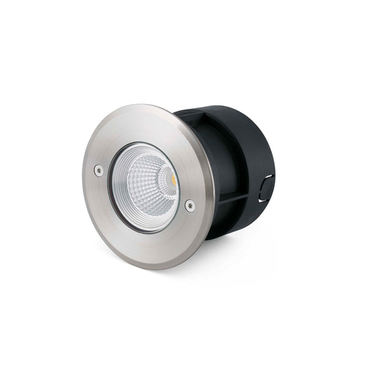 Empotrable LED de Suelo Exterior Suria Inoxidable Faro - Ø 12 cm | FARO · Ref. 70588
