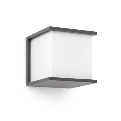 Aplique de Exterior KUBICK 15W E27 FARO - Gris oscuro | FARO · Ref. 70689