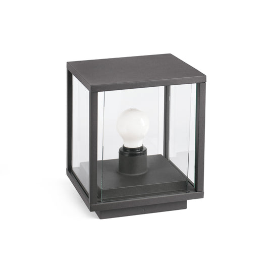 Sobremuro de Exterior NALA 22 cm E27 LED 15W Gris Oscuro FARO - vista principal | FARO
