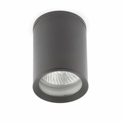 Plafón de Exterior TASA Gris Oscuro Aluminio y Cristal Faro - vista principal | FARO · Ref. 70806