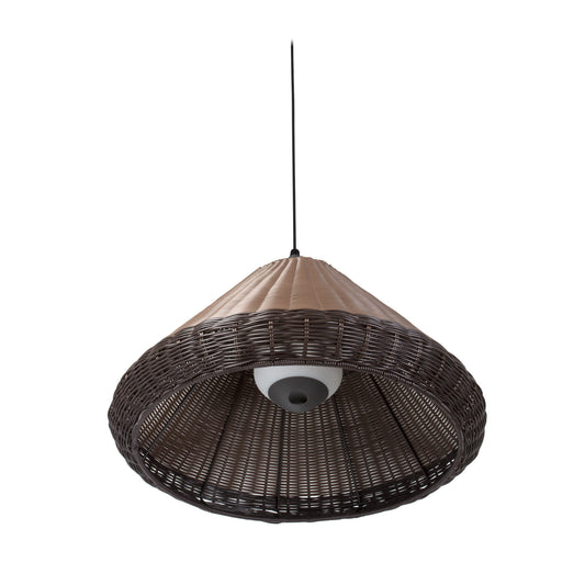 Lámpara Colgante Exterior SAIGON OUT 68 cm E27 LED 15W Marrón FARO - vista principal | FARO