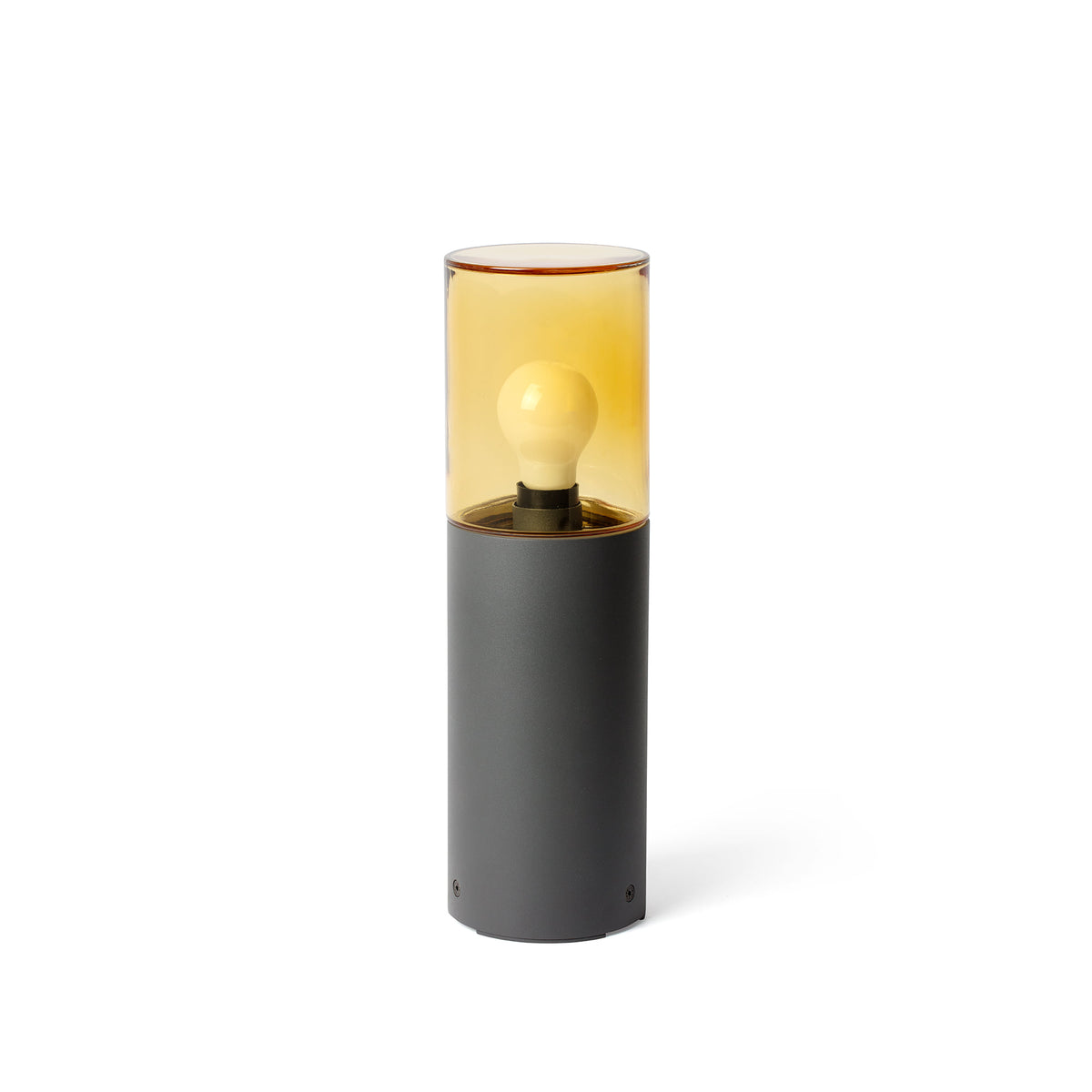 Baliza KILA Gris Oscuro y Ámbar Faro 71748 para jardín y terraza · Ref. 71748