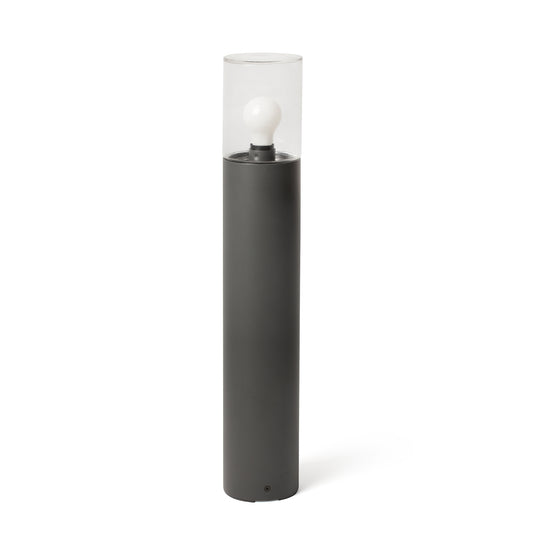 Baliza Exterior KILA 70 cm Gris Oscuro con Difusor de Cristal Faro - vista principal | FARO