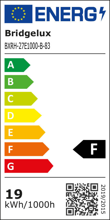 Etiqueta energética de KOV Aplique Redondo de Exterior Faro - Negro, 2700K · Ref. 71791-226