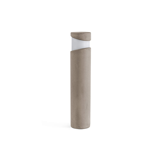 Baliza de Exterior BLOCK 70 cm Cemento Marrón Arena FARO - vista principal | FARO