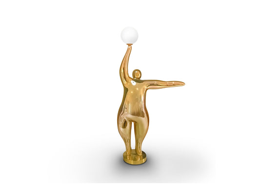 Figura Decorativa con Luz El Globo 81 cm Acabado Oro Schuller - vista principal | Schuller