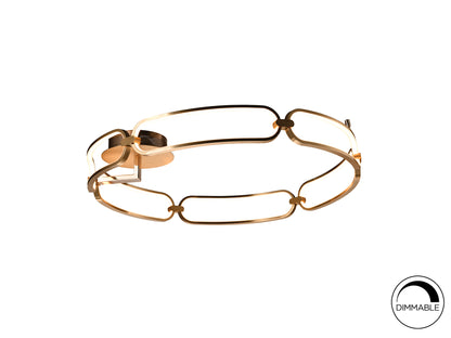 Plafón de Techo LED Colette 80 cm Oro Rosa Schuller - vista principal | Schuller