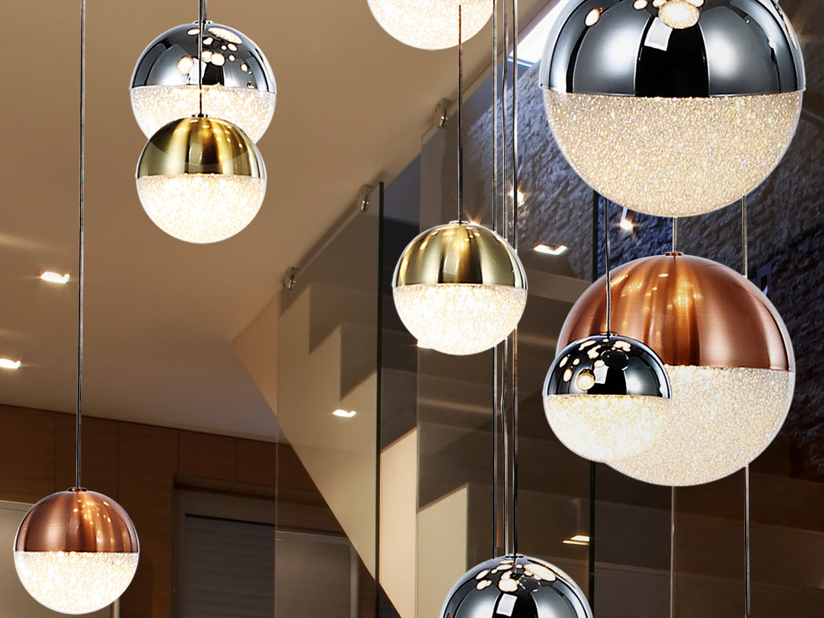Lámpara Colgante LED Sphere 27 Luces Ø80 cm Dimable CCT Schuller en ambiente decorado | Schuller