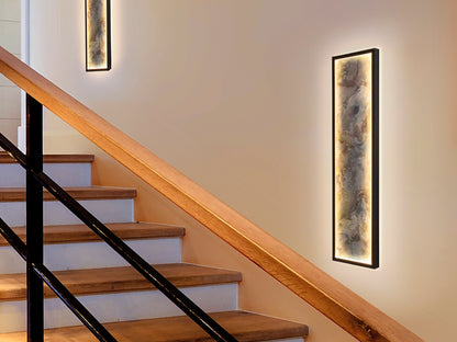 Aplique Plafón LED Stone 60 cm CCT Negro Schuller en ambiente decorado | Schuller
