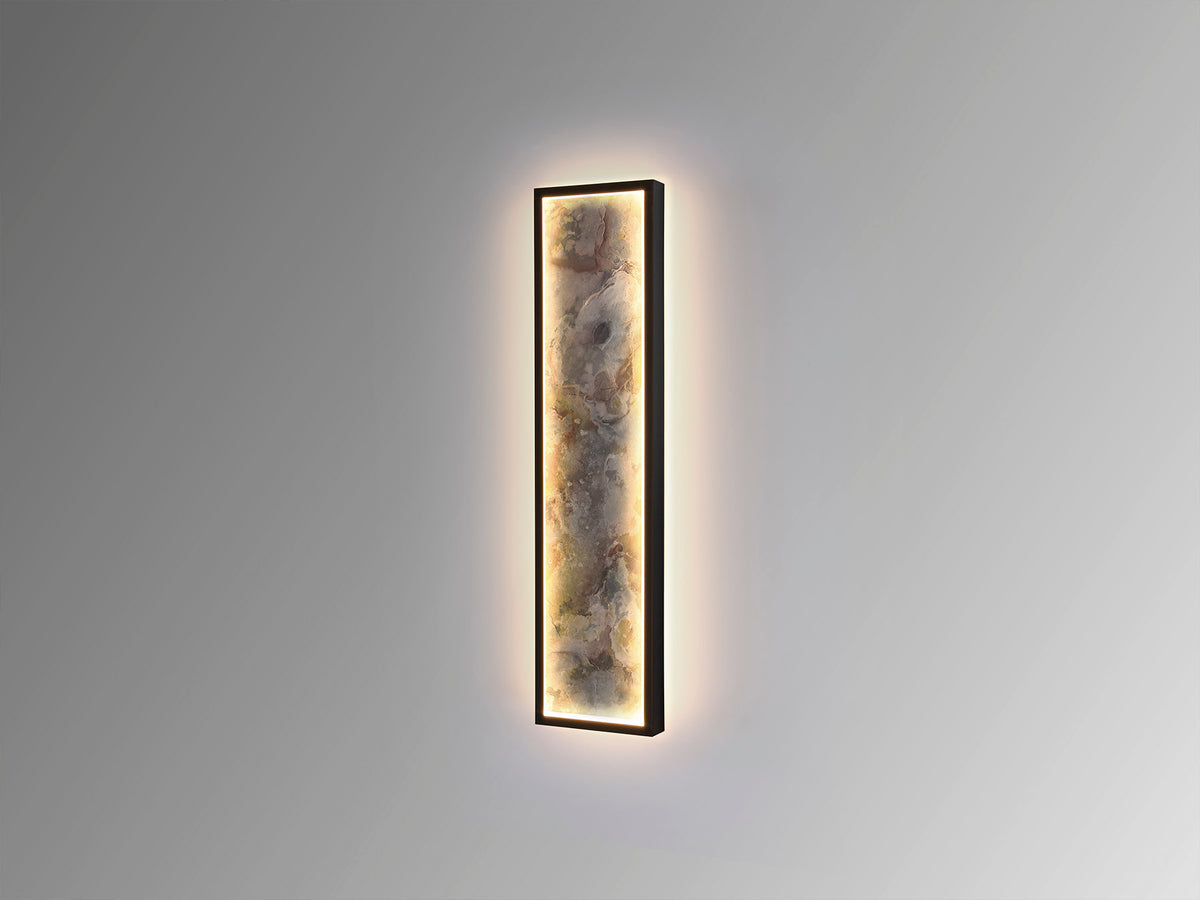 Aplique Plafón LED Stone 60 cm CCT Negro Schuller en ambiente decorado | Schuller