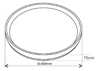 medidas Plafón LED de Muñoz e Hijos (plafon led) 40cm en color Blanco con mando a distancia - Ref 924016

