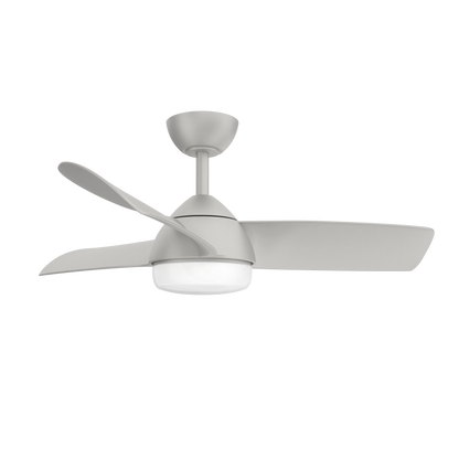 Moderno ventilador de techo con luz LED para dormitorio