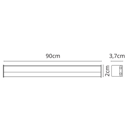 Regleta LED AXINITE 90 cm 12W Luz Cálida Blanco LUMIT Interlusa - imagen 3 | Interlusa