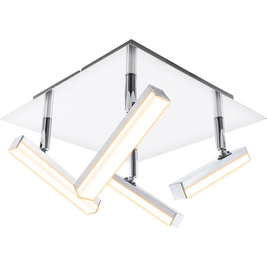 Plafón de Techo LED JORGE 20W Luz Cálida Cromo Interlusa - vista principal | Interlusa