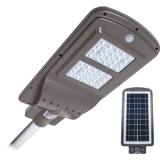 Aplique Solar Exterior STREET con Sensor 40W IP65 Gris Lumit - vista principal | Interlusa