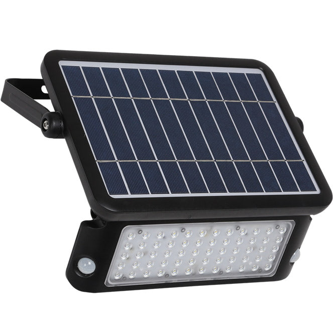 Aplique Solar Exterior MURAT 10W con Sensor IP65 Negro Lumit - vista principal | Interlusa